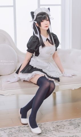 霜月shimo – 爱宕女仆[16P]