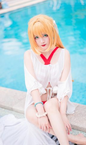 七海抹茶酱  – 尼禄泳装[17P]