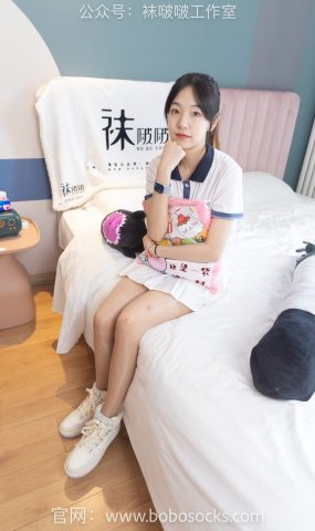 [BoBoSocks袜啵啵]NO.096 小甜豆-板鞋、白棉袜、油亮肉丝[145P]