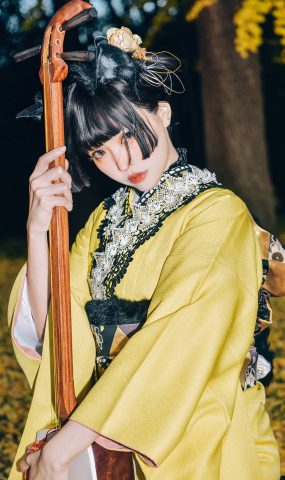 Ely_eee(ElyEE子)  – Ginkgo Black Cat 銀杏黑貓[23P]