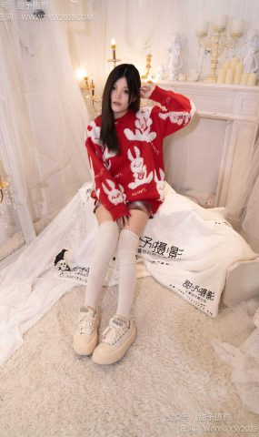 甜予摄影 NO.058 小熊-板鞋、过膝白棉袜、过膝薄白丝[128P]