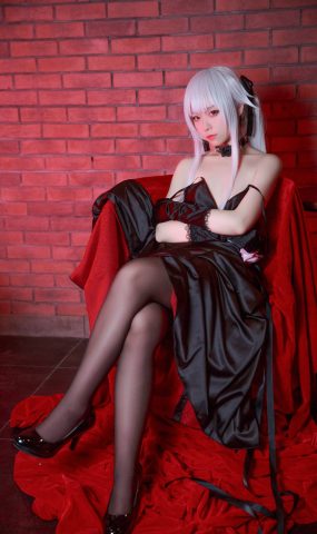 G44不会受伤 – 雾枝黑裙礼服[13P]