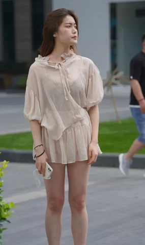唯美街拍 NO.1050 薄纱连衣裙美女（1） [84P]