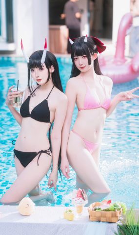 封疆疆 x 祖木子 – 能代 x 酒匂泳装[43P]