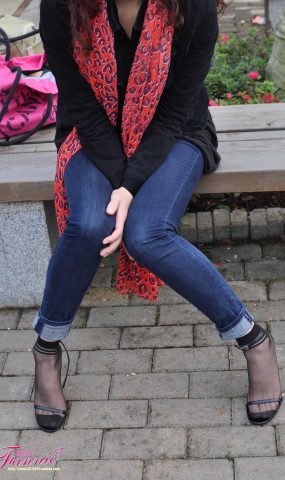 Fannie芬妮每足园 No.522 心绪盈秋 黑丝[61P]