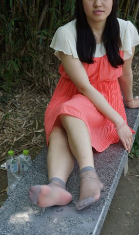 自由摄影 No.326 静静 水晶灰丝挑鞋 [65P]