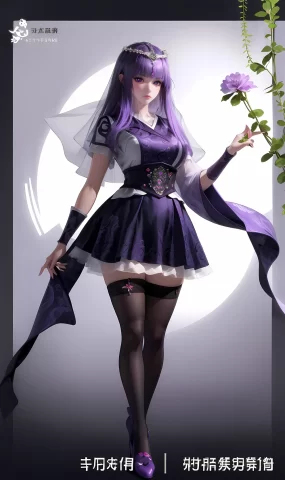 AI绘画 1074 秦时明月-少司命[78P]