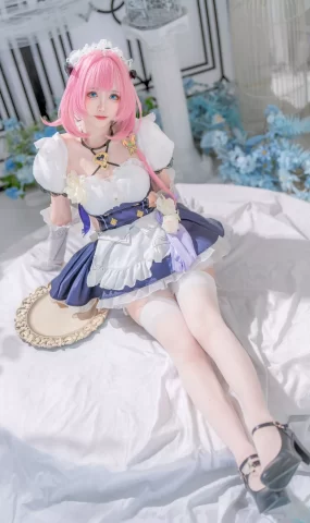 大大卷卷小卷  – 崩坏3 爱莉希雅女仆[26P]