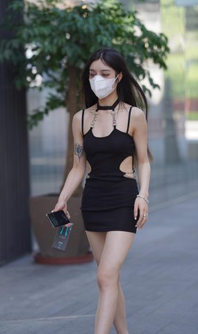 唯美街拍 NO.1093 气质包臀裙小解解 [94P]