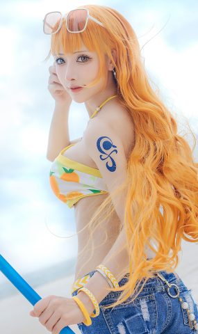紫氯氯 – 海贼王 娜美cos[9P]