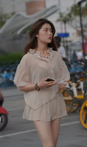 唯美街拍 NO.1050 薄纱连衣裙美女 [63P]
