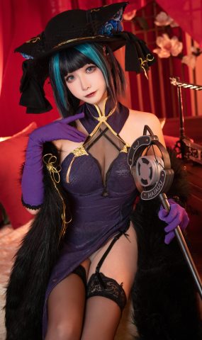 Momoko葵葵  – 碧蓝航线柴郡 音乐绚烂CaitSith[16P]