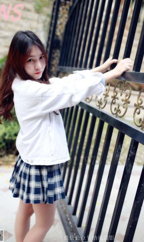 纳丝摄影 NO104 小山药 聚焦格子裙