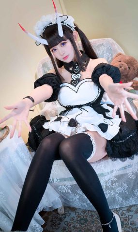 miko酱ww – 碧蓝航线 能代女仆 [36P]