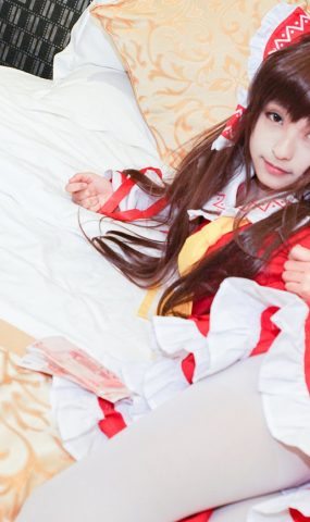 神楽板真冬 – COS Reimu猫娘系列套图[104P]