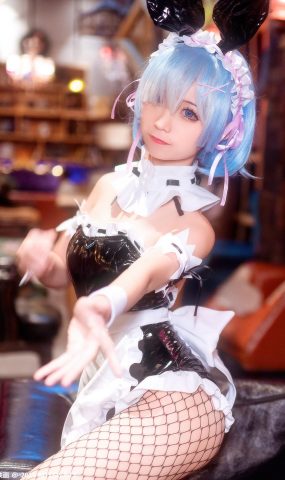 [喵糖映画]SPL.002 雷姆兔女郎 蠢沫沫[41P]