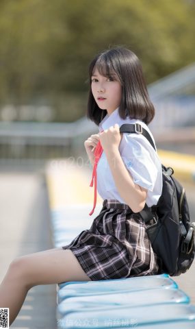 纳丝摄影 NO138 珍珍的毕业季 丝袜搭配帆布鞋