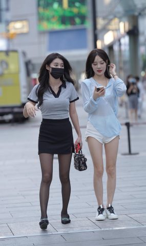 唯美街拍 NO.1173 漂亮的黑丝美女 [90P]