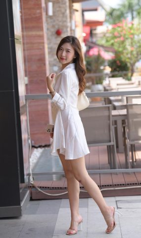 唯美街拍 NO.1290 一始街拍作品 白衣飘飘的小解解[100P]