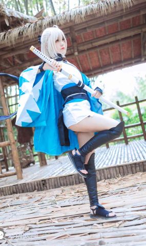 兔玩映画 B184 冲田总司和saber 在现浏览