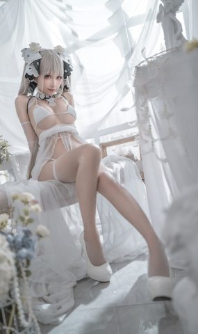 蠢沫沫 – 可畏婚纱[57P]