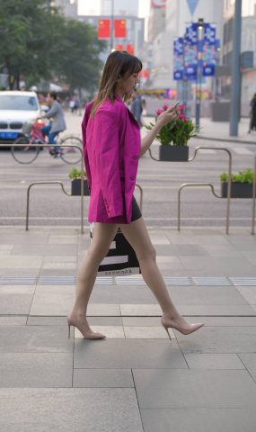 唯美街拍 NO.182 漂亮的油亮丝袜长腿小解解 4 [113P]