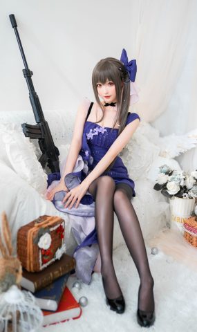 [喵糖映画]VOL.354 黑丝蓝裙蝶[20P]