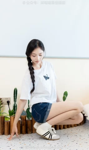 [BoBoSocks袜啵啵]NO.723 珍珠-德训鞋、纯白棉袜、裸足[150P]