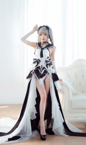 Tomoyo酱  – 碧蓝 可畏礼服[54P]