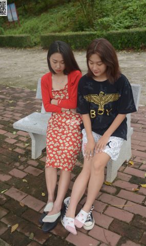 只糖棉袜 NO.496 姗姗&林恬 – 相离莫相忘 [59P]