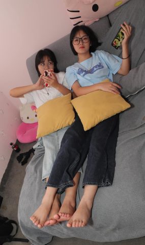 Pary摄影 NO.010 可爱的新模彤彤与小谊脚底秀[101P]