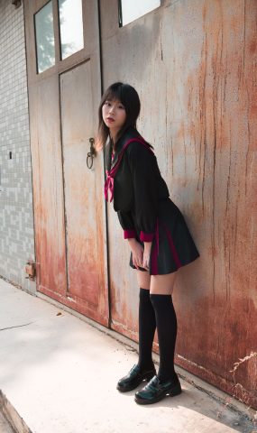 精选街拍作品 NO.1699 小透明DK街拍作品 – 活力美术生JK美少女[100P]