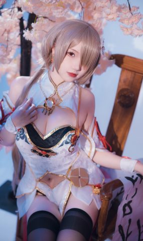 雪晴Astra  – 崩坏3丽塔 浣溪沙旗袍[46P]