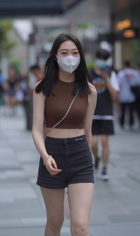 精选街拍作品 NO.1921 菜菜辣妹背心[76P]