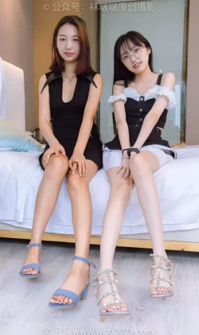 [BoBoSocks袜啵啵]NO.464 稚予果果-两双高跟鞋、肉丝、裸足、裸足涂黑色指甲油[135P]