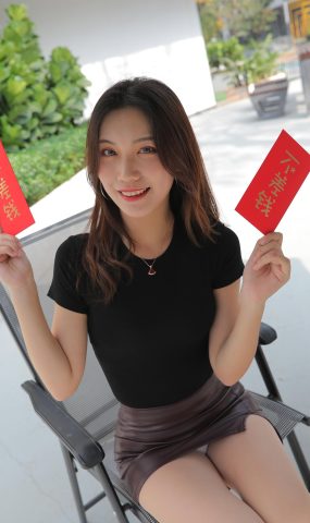 唯美街拍 NO.1132 褐色皮短裙丝袜美女 （7） [64P]