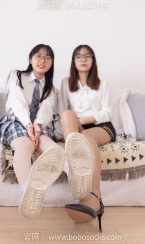 [BoBoSocks袜啵啵]NO.124 小甜豆稚予-板鞋、高跟鞋、黑皮鞋、白丝[207P]