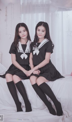 [SSA丝社] NO.028 青青姐妹 姐妹花的JK情