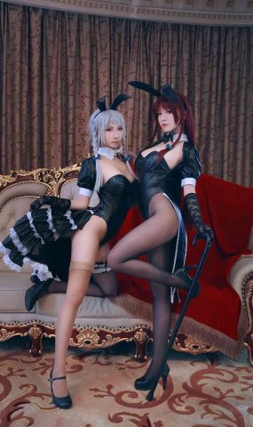 微博人气Coser@半半子 东方幻想乡兔女郎 [30P]