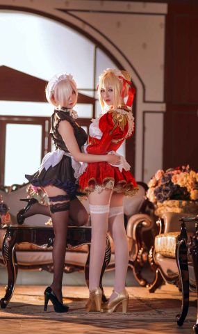 微博人气Coser@半半子 Claudius Kyrielight Maid [22P]