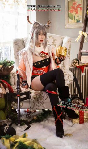 人气动漫Coser@爱老师_PhD 明日方舟厚礼圣诞 [26P]