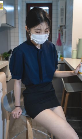 ISS系列 008 美晗 蓝色衬衫 [70P]