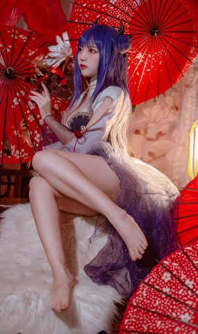 人气Coser二佐Nisa – 碧蓝 伊吹旗袍 [29P]