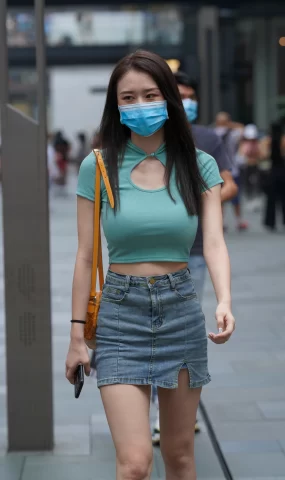 唯美街拍 NO.1024 牛仔裙美女 [97P]