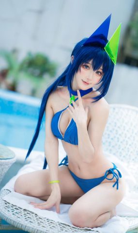 阿包也是兔娘  – 花园泳装[32P]