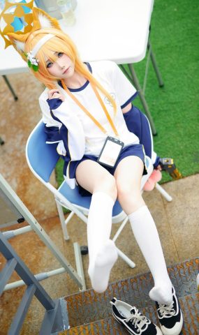 曉美媽 – 碧蓝档案-伊落マリー(体操服)[55P]