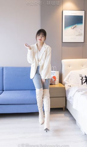 [BoBoSocks袜啵啵]NO.050 小甜豆-高跟长靴、白棉袜[175P]