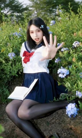 七只红豆 – 蓝花JK[39P]