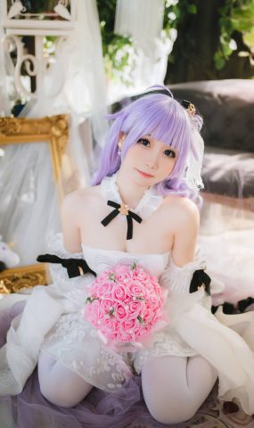 焖焖碳  – 婚纱独角兽[25P]