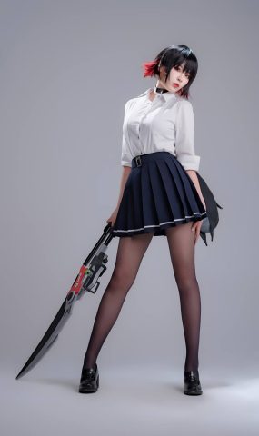 轩萧學姐 – 鲨鱼妹JK[70P]